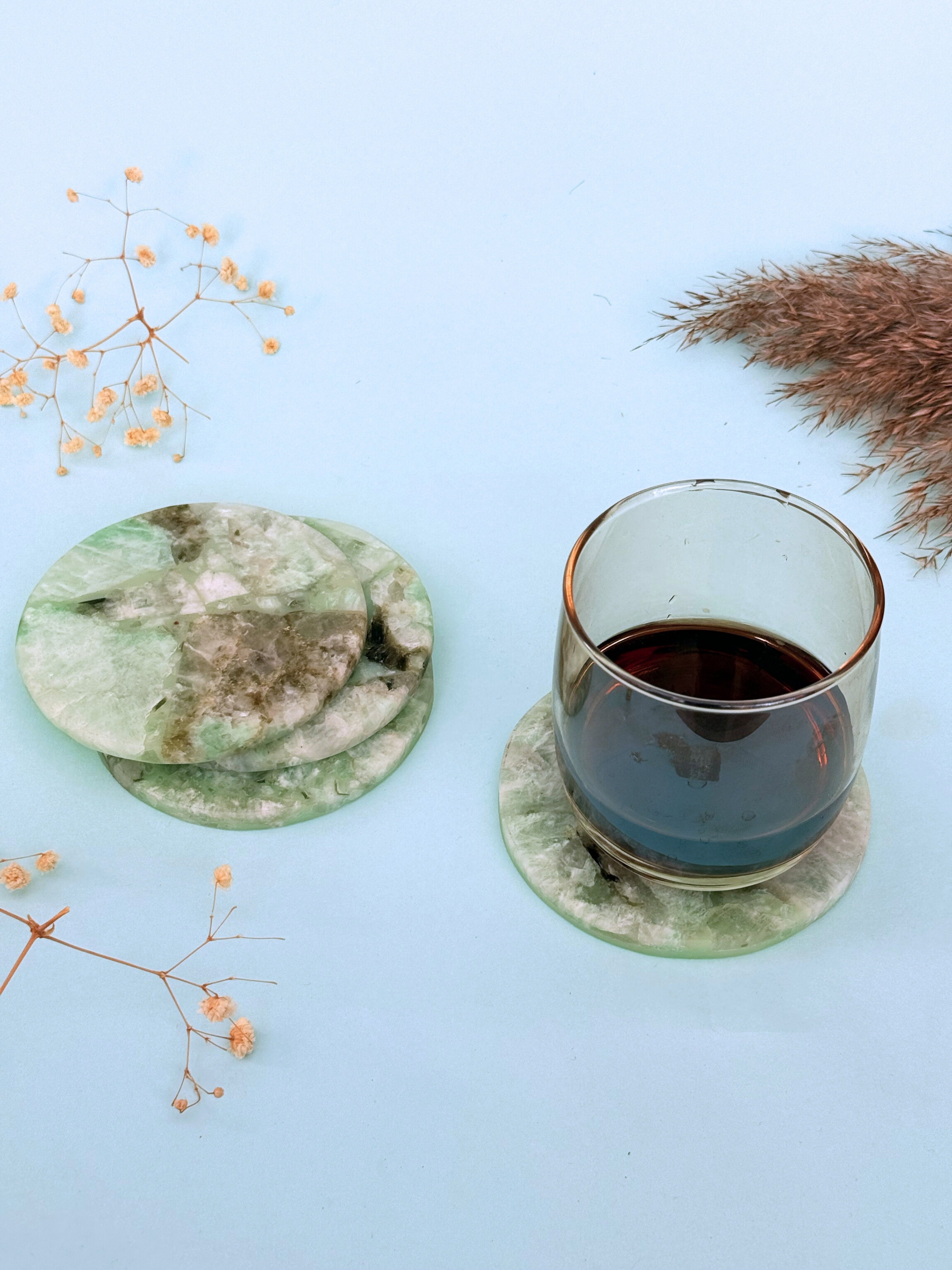 Amazonite Round Coasters