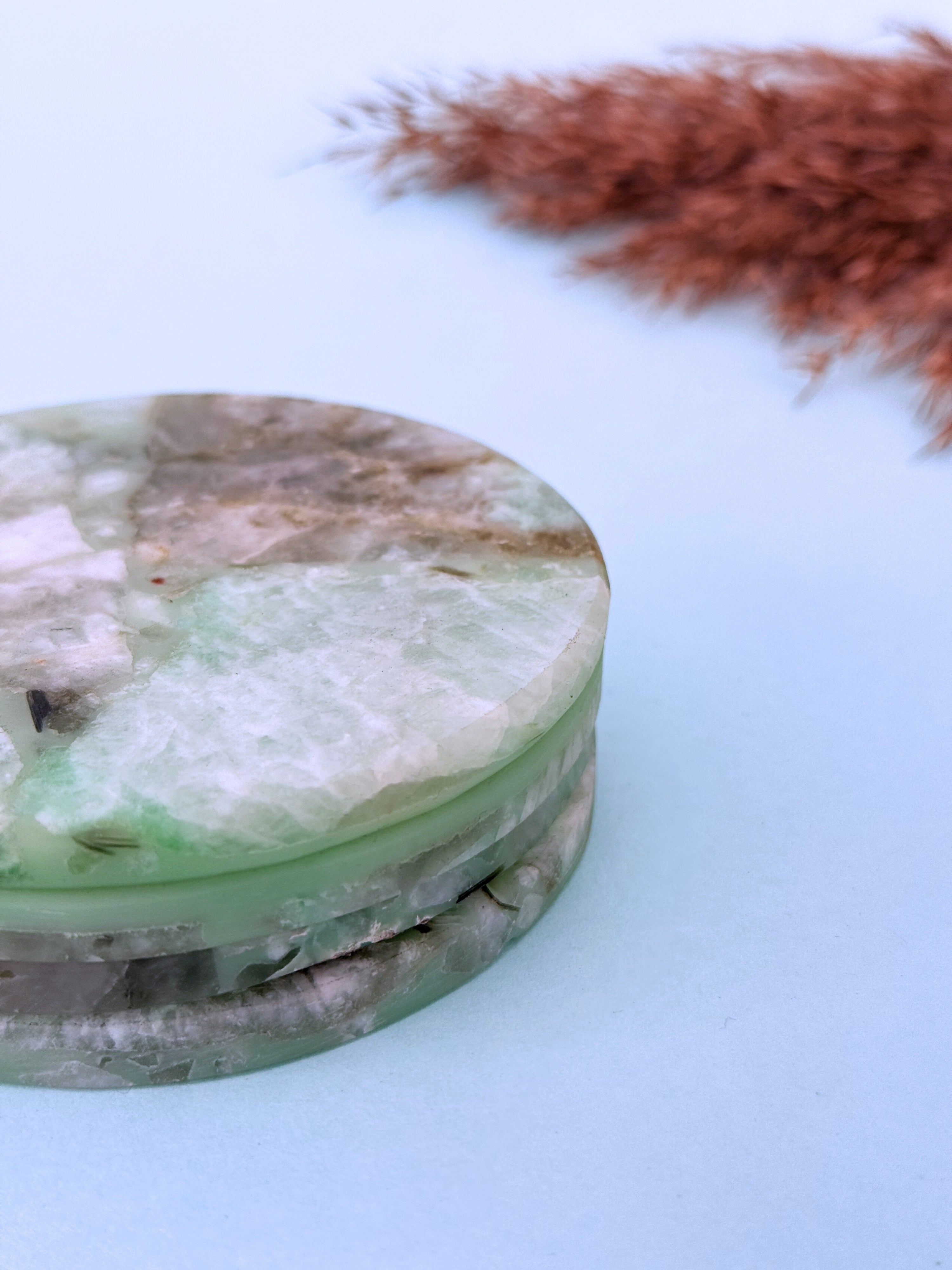 Amazonite Round Coasters