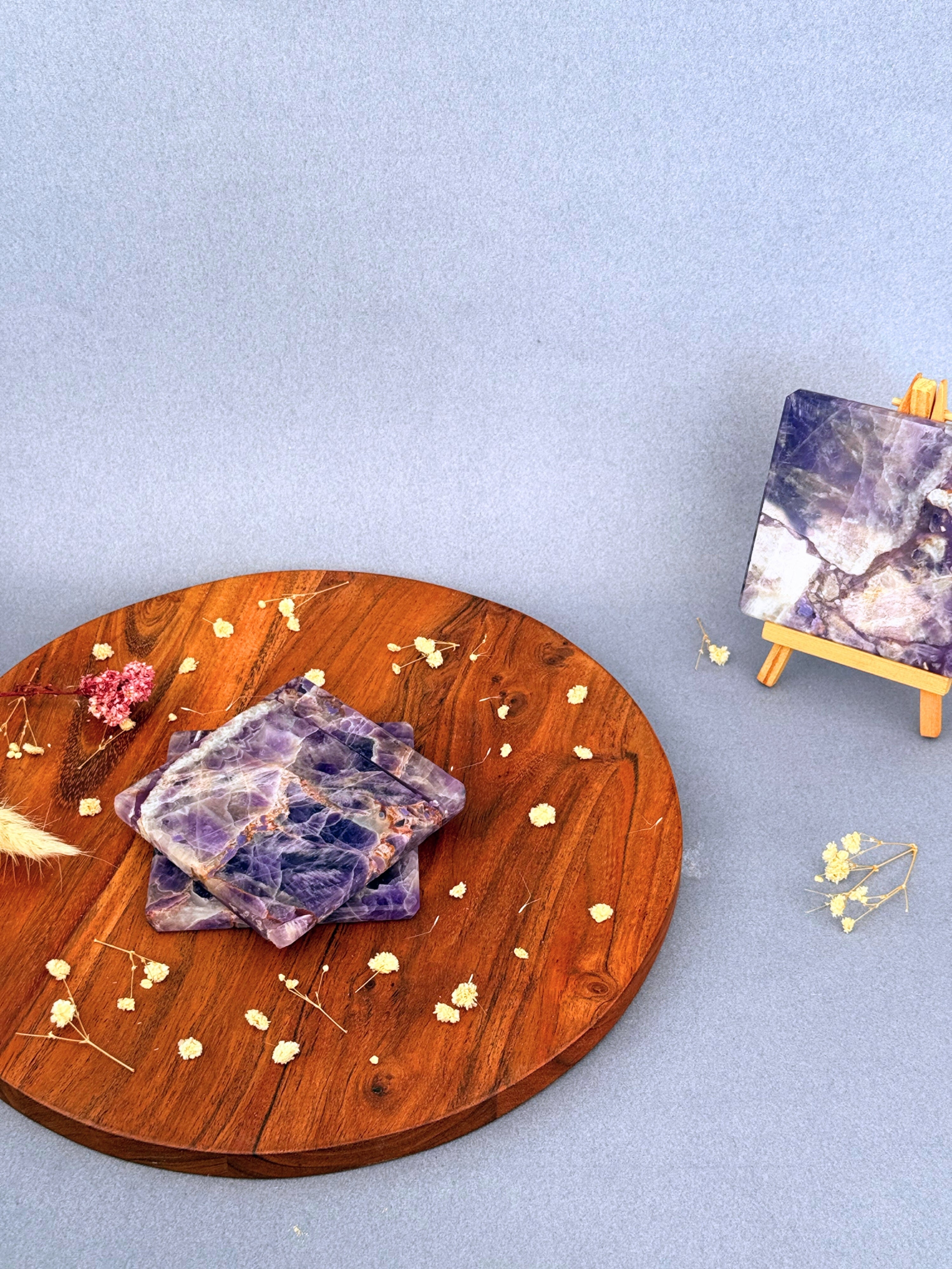 Amethyst Square Coasters