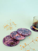 Amethyst Round Coasters