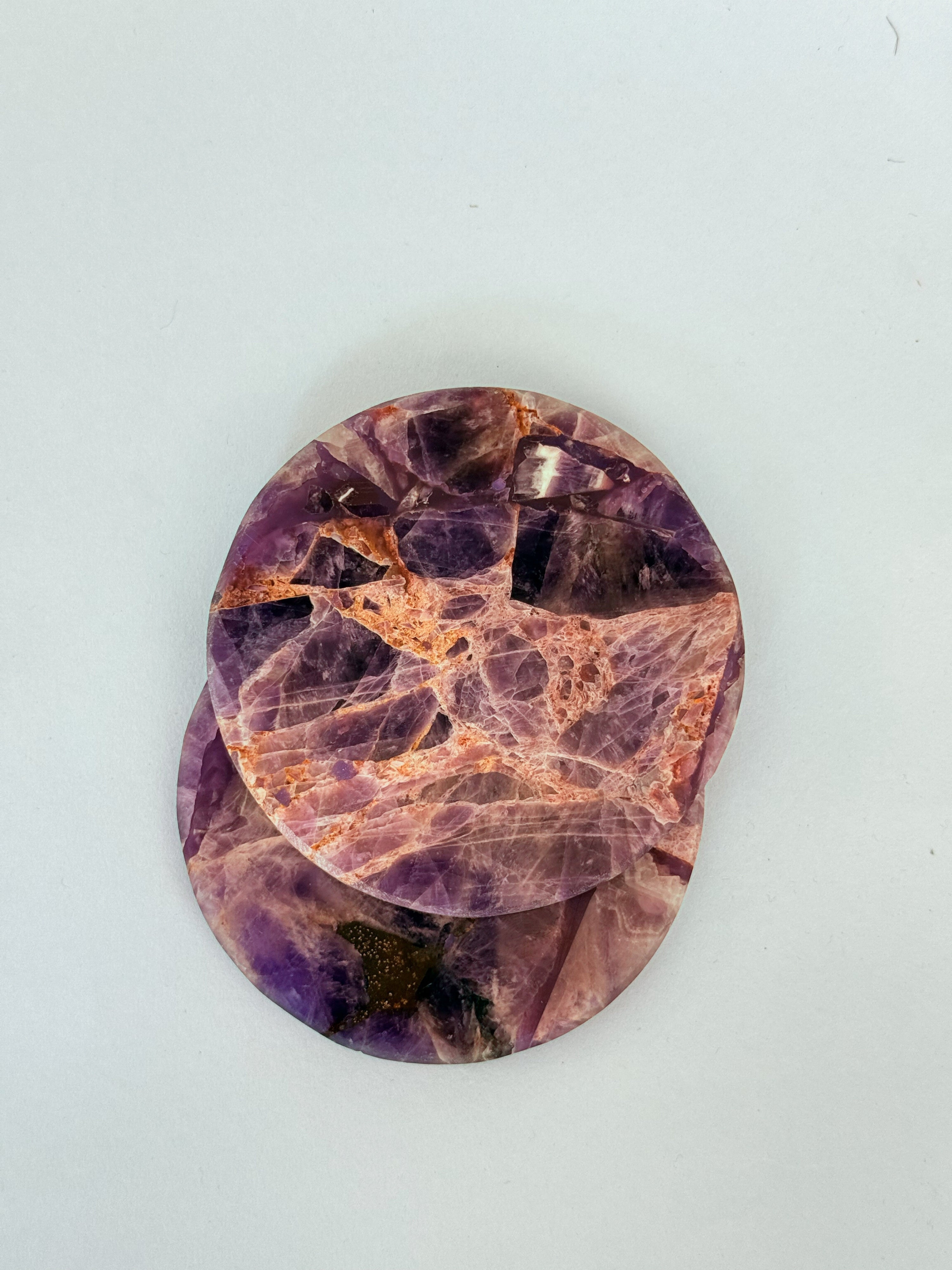 Amethyst Round Coasters