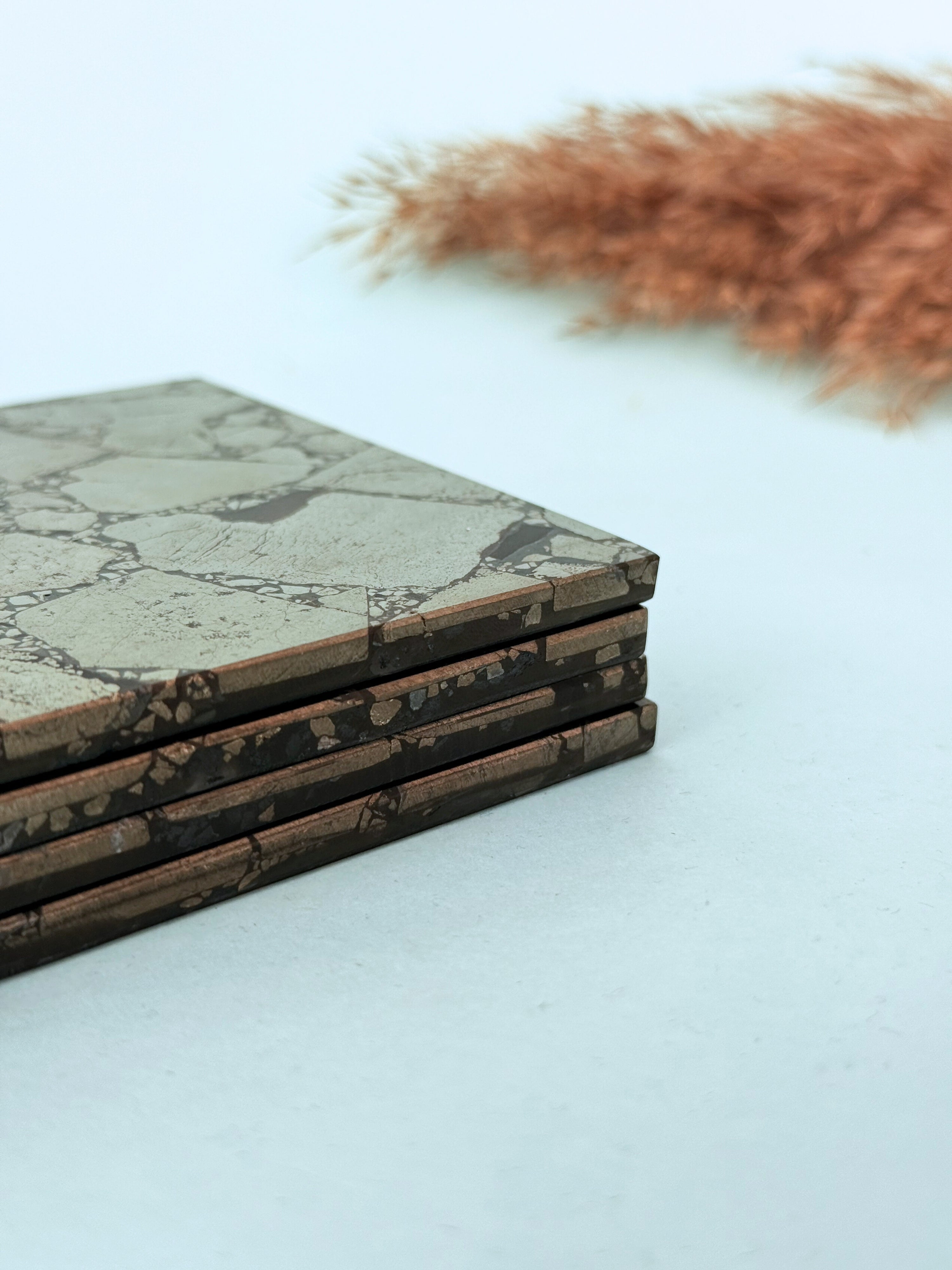 Pyrite Square Coasters