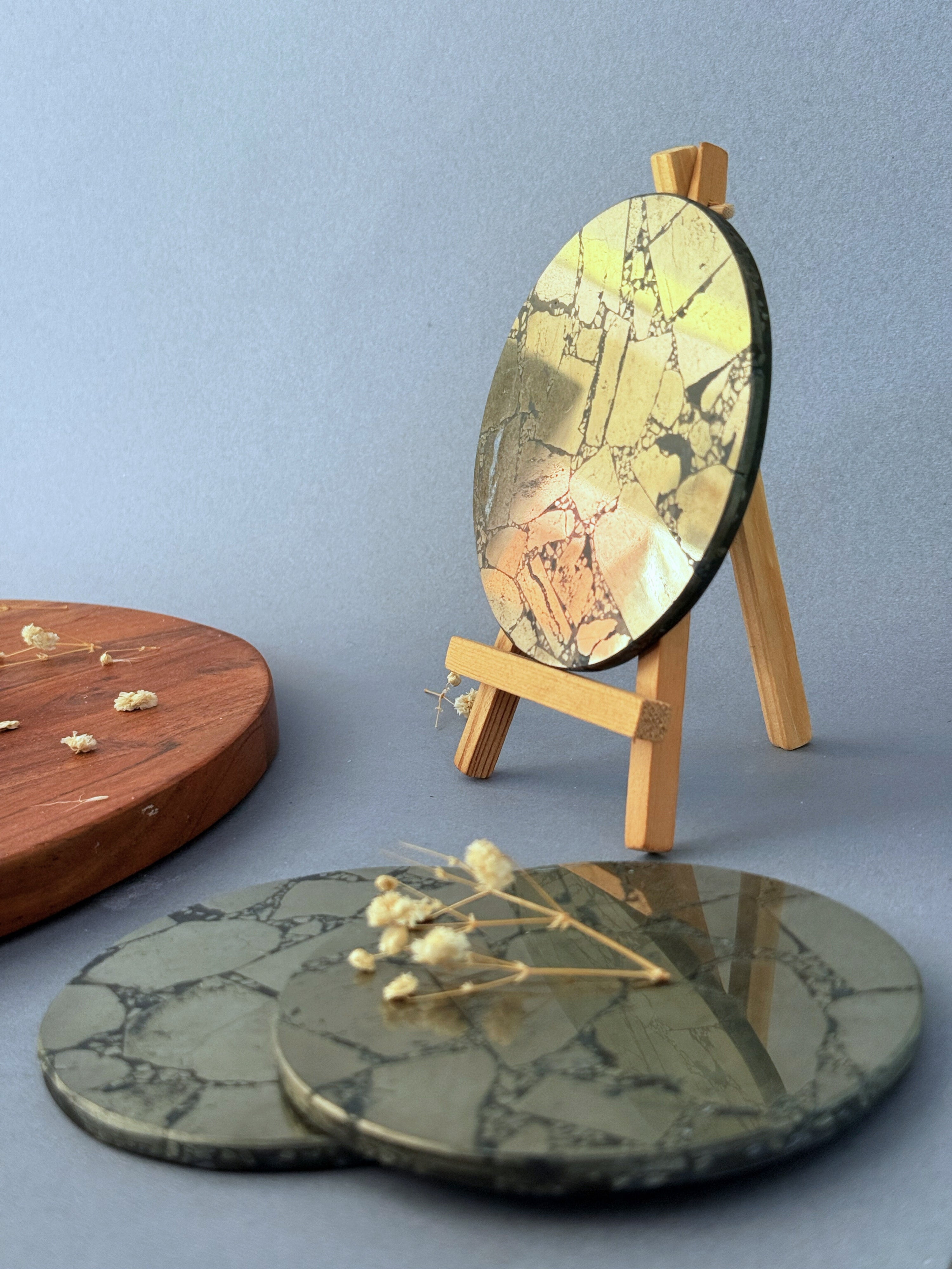 Pyrite Round Coasters