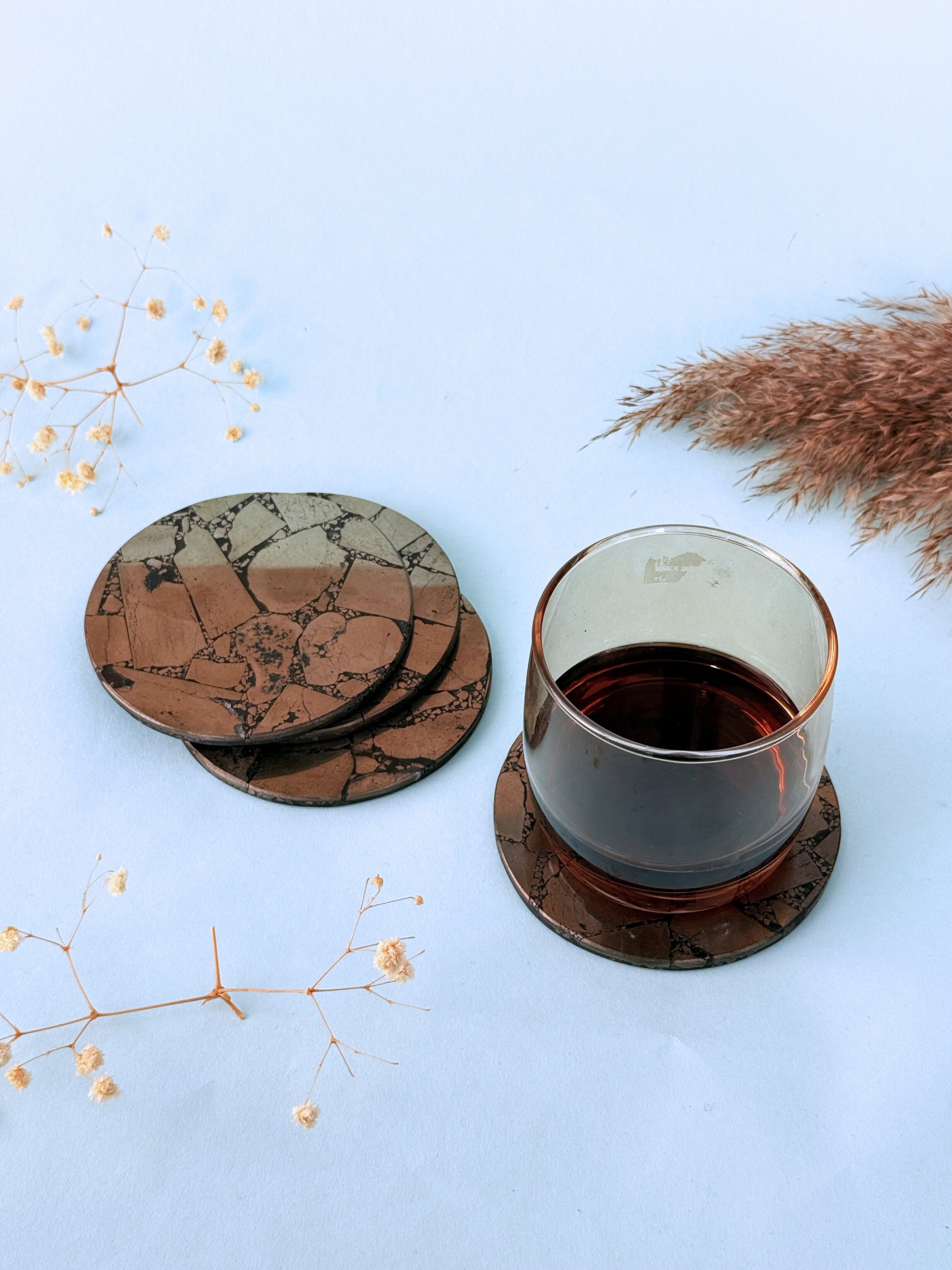 Pyrite Round Coasters