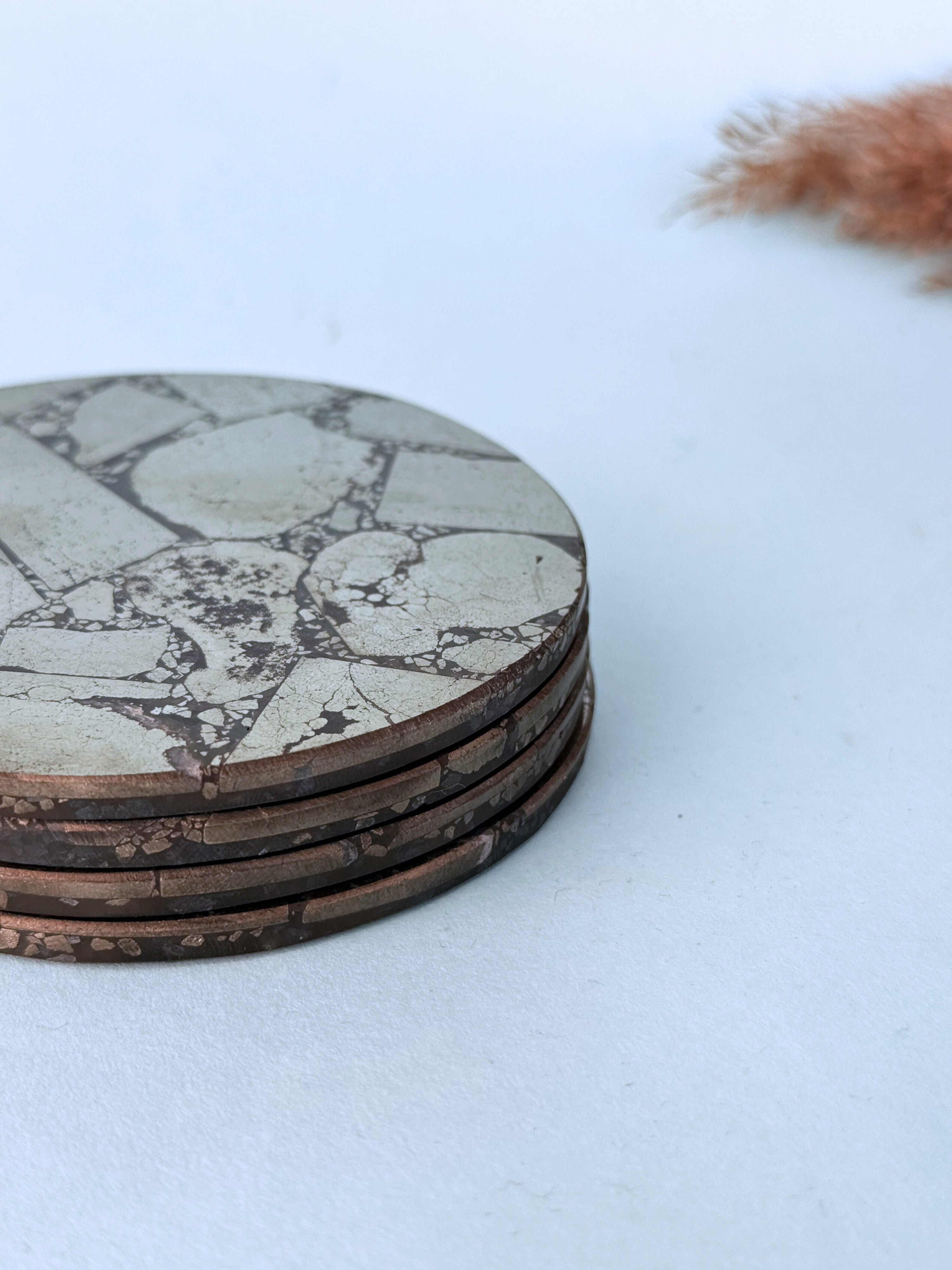 Pyrite Round Coasters
