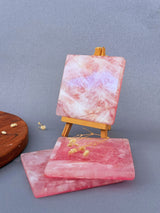 Rose Quartz Square Coasters