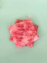 Rose Quartz Square Coasters
