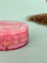 Rose Quartz Round Coasters