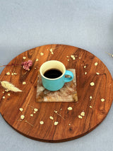 Fire Quartz Square Coasters