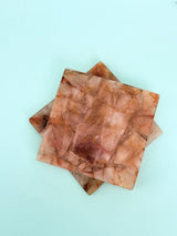 Fire Quartz Square Coasters