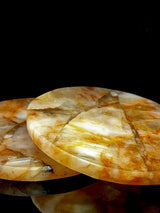 Fire Quartz Round Coasters