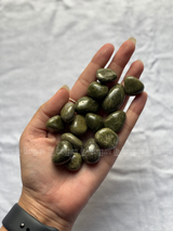 NaturalVasonite tumbled crystals by Braun Homes √ê polished healing stones for meditation, Reiki, chakra balancing, anxiety relief, and spiritual energy protection in deep purple hues