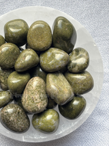 NaturalVasonite tumbled crystals by Braun Homes √ê polished healing stones for meditation, Reiki, chakra balancing, anxiety relief, and spiritual energy protection in deep purple hues