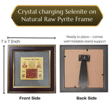 Pyrite Stone Vastu Frame | Vyapaar Vraddhi| Wall Decor for Wealth & Protection