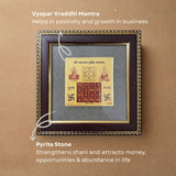 Pyrite Stone Vastu Frame | Vyapaar Vraddhi| Wall Decor for Wealth & Protection