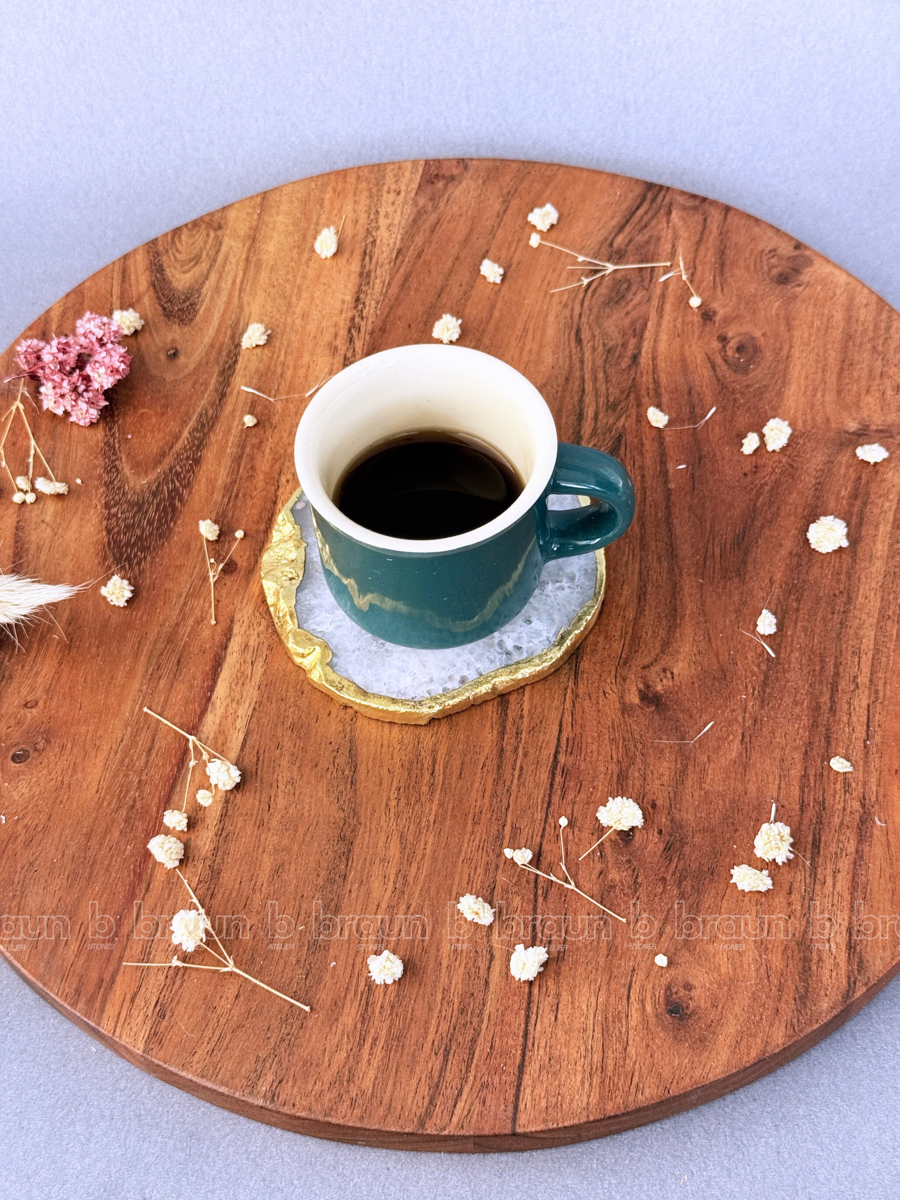 White Agate Coasters
