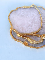 White Agate Coasters