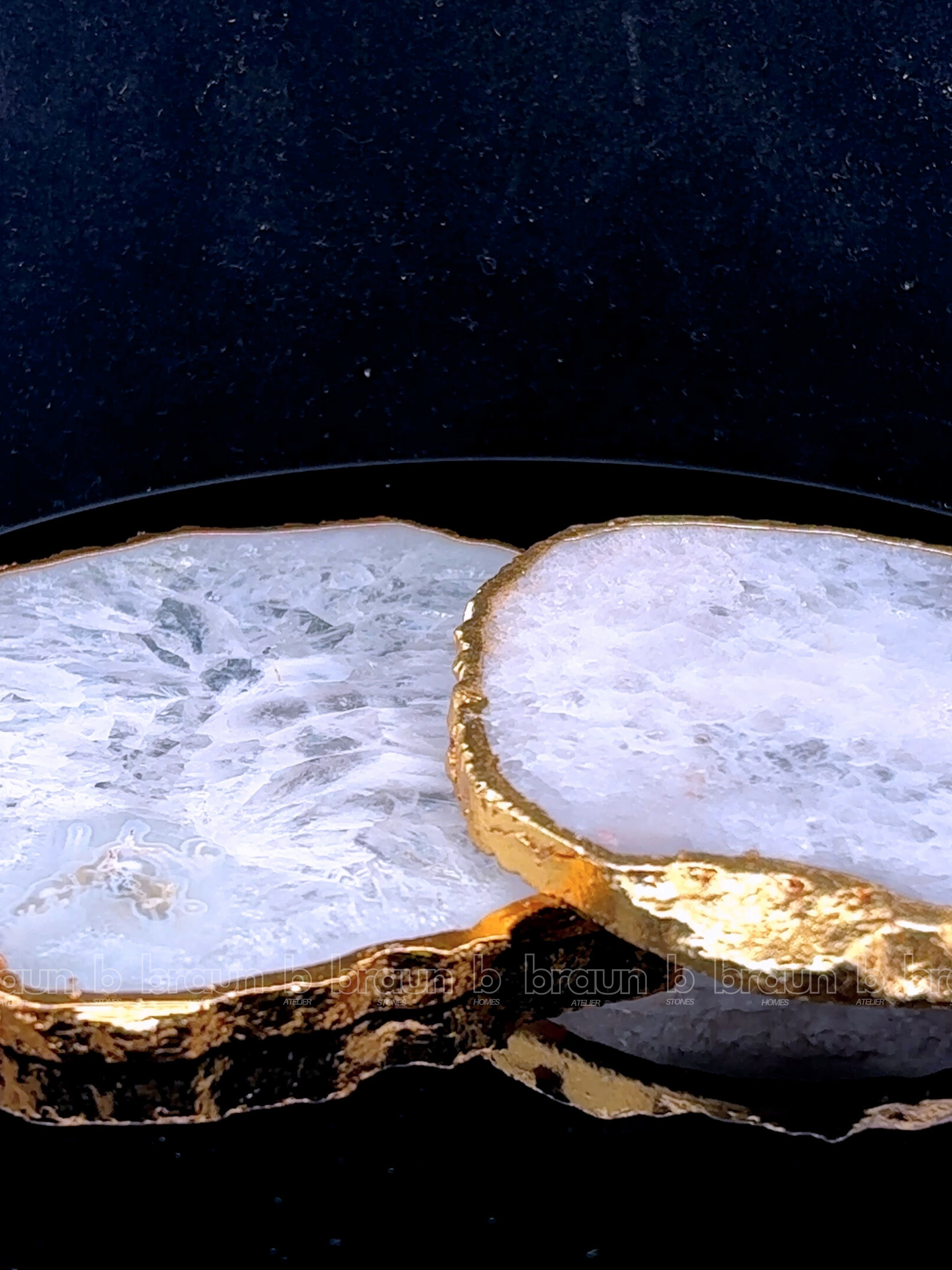 White Agate Coasters