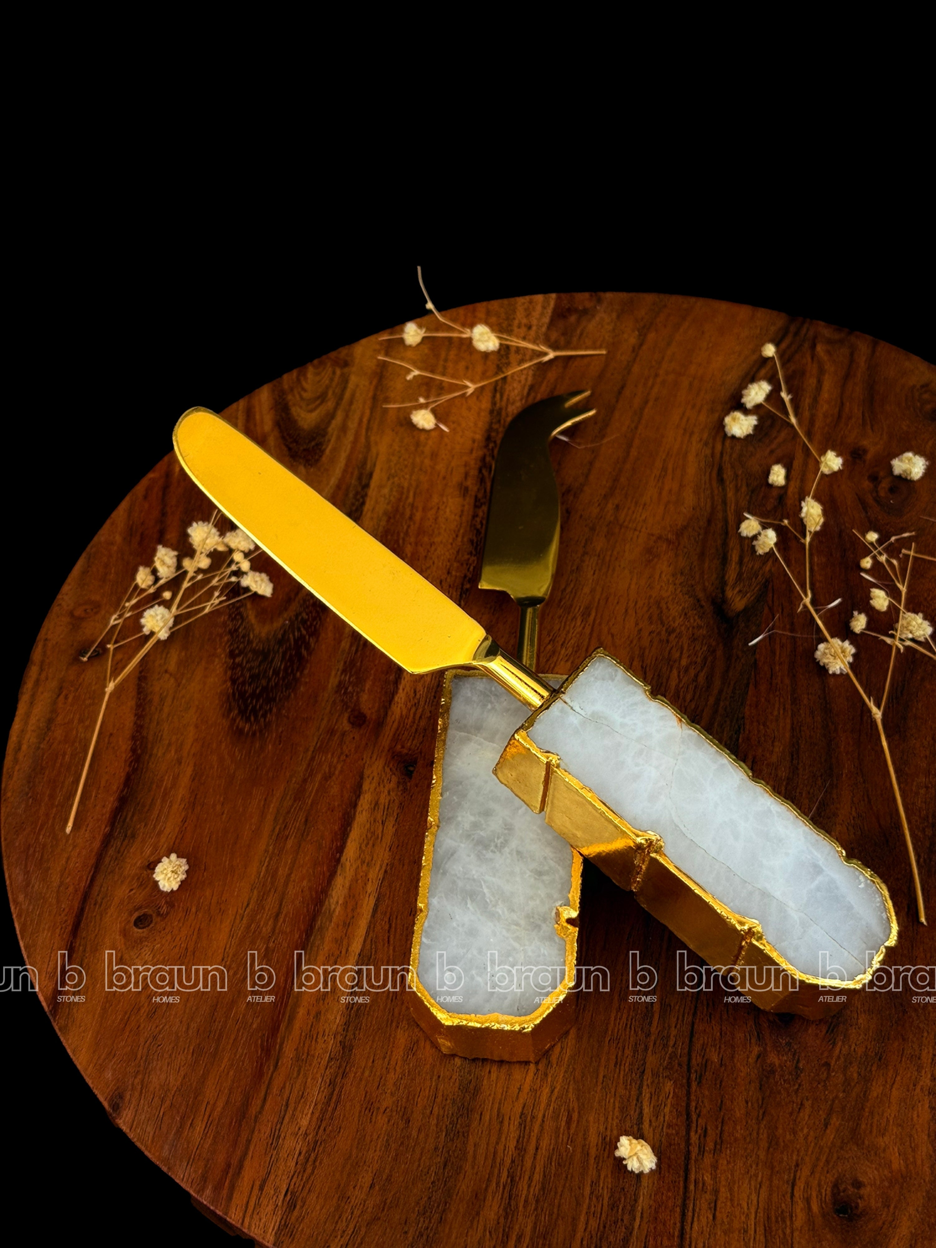 White Quartz Butter knife