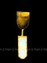 White Quartz Cake Server