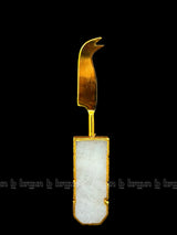 White Quartz cheese knife