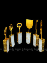 White Quartz cheese knife