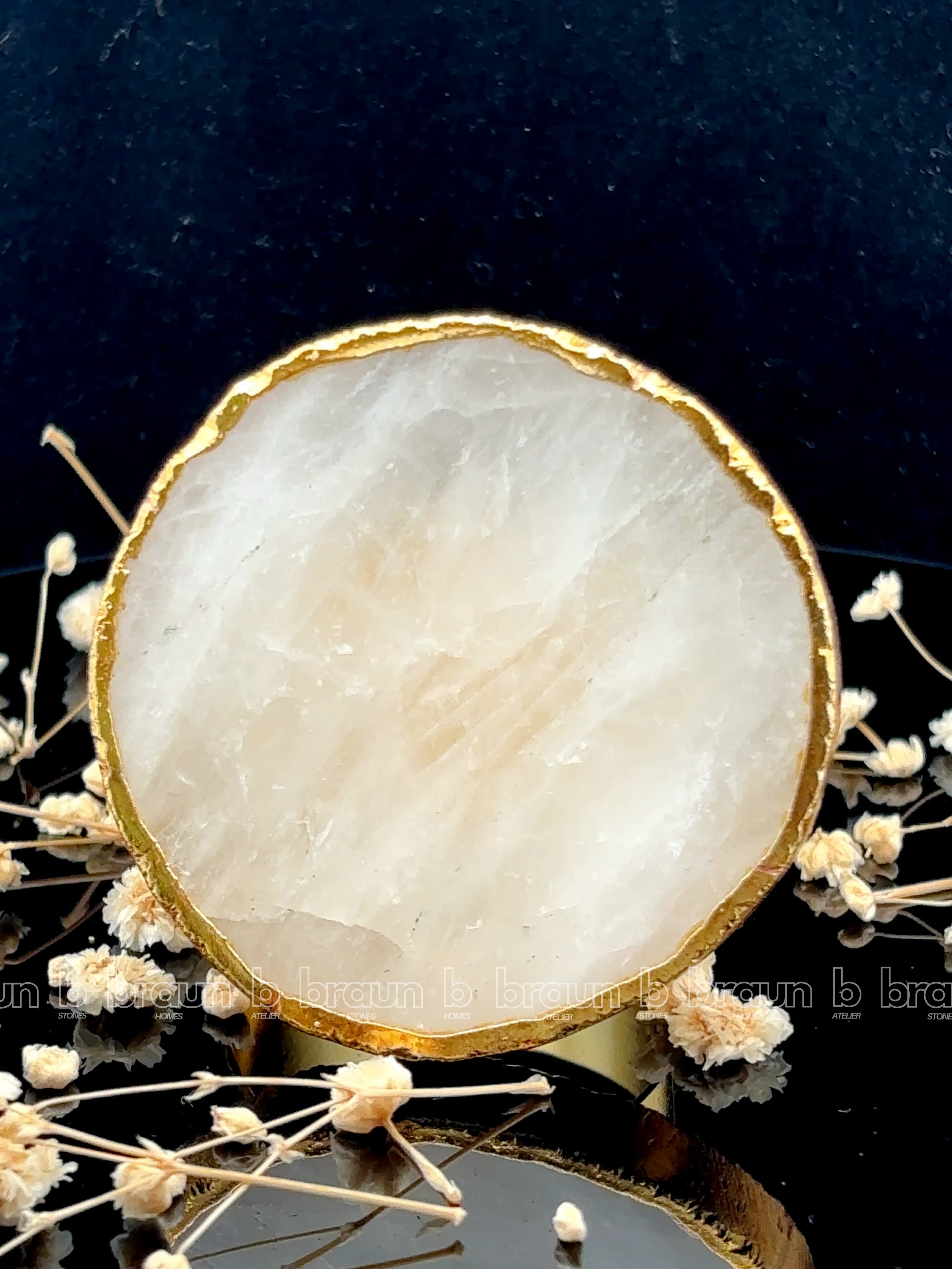 White Quartz Napkin Ring (set of 4)