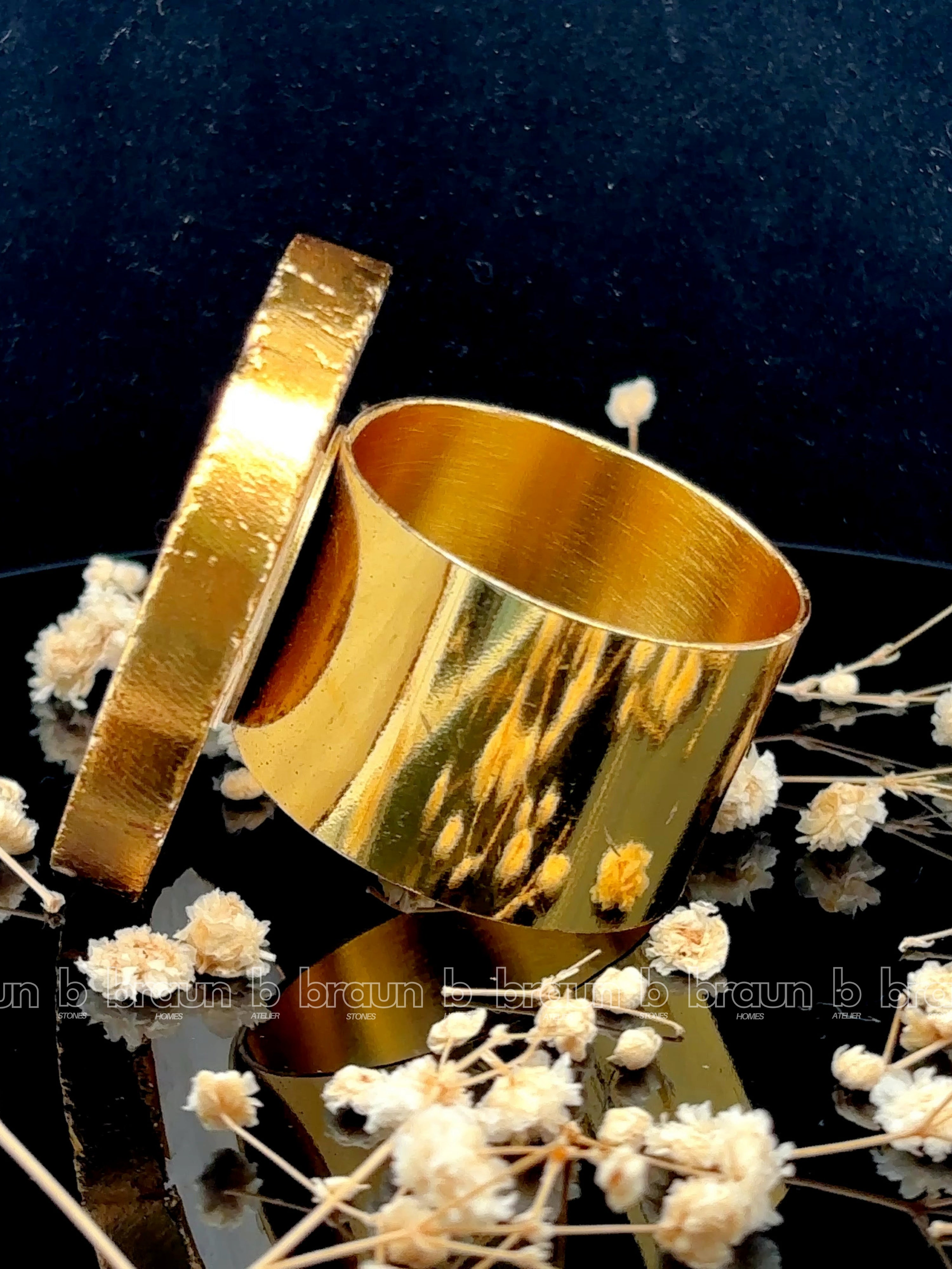 White Quartz Napkin Ring (set of 4)