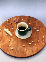 White Quartz Round Coasters