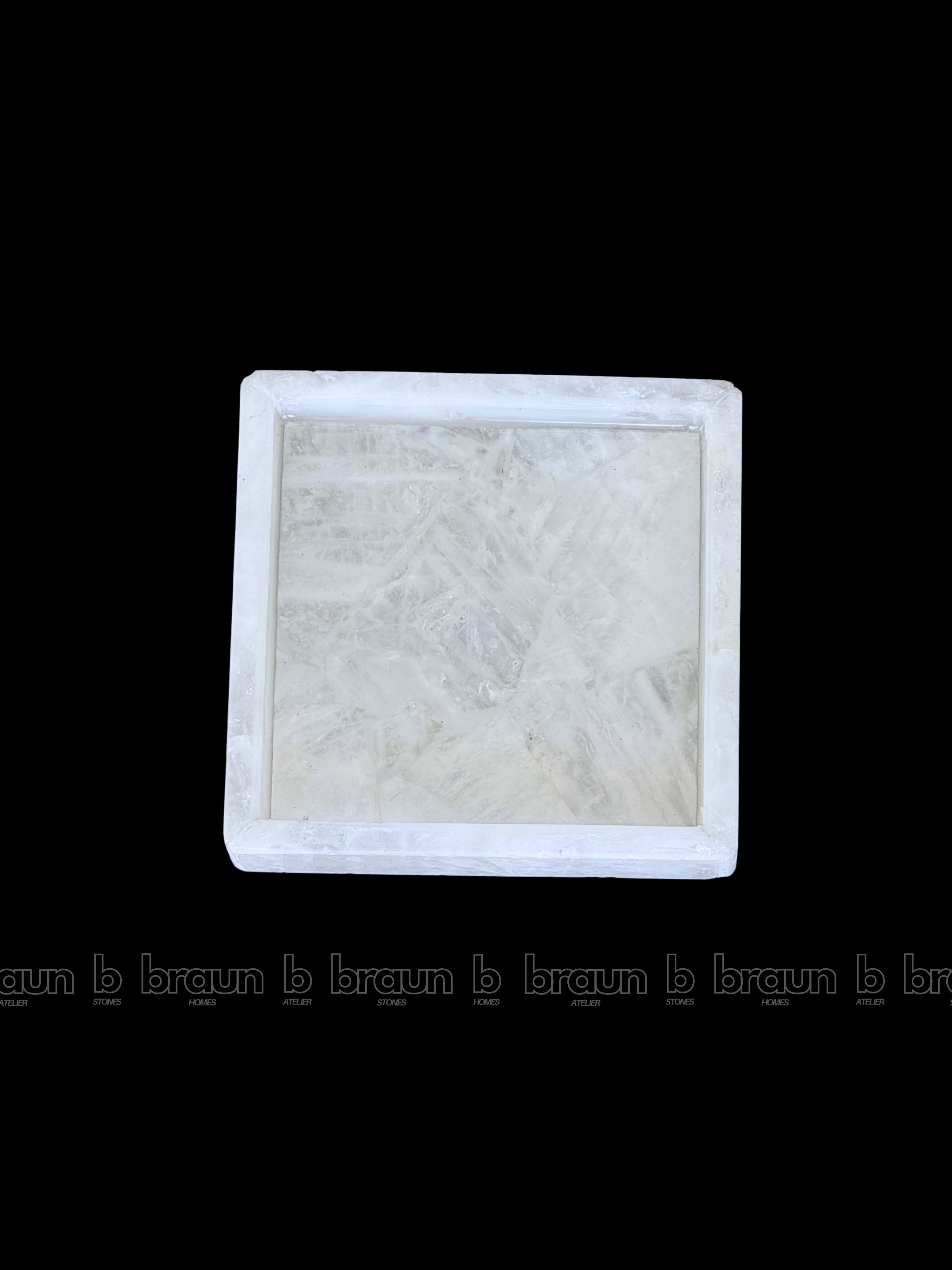 White Quartz Square Tray