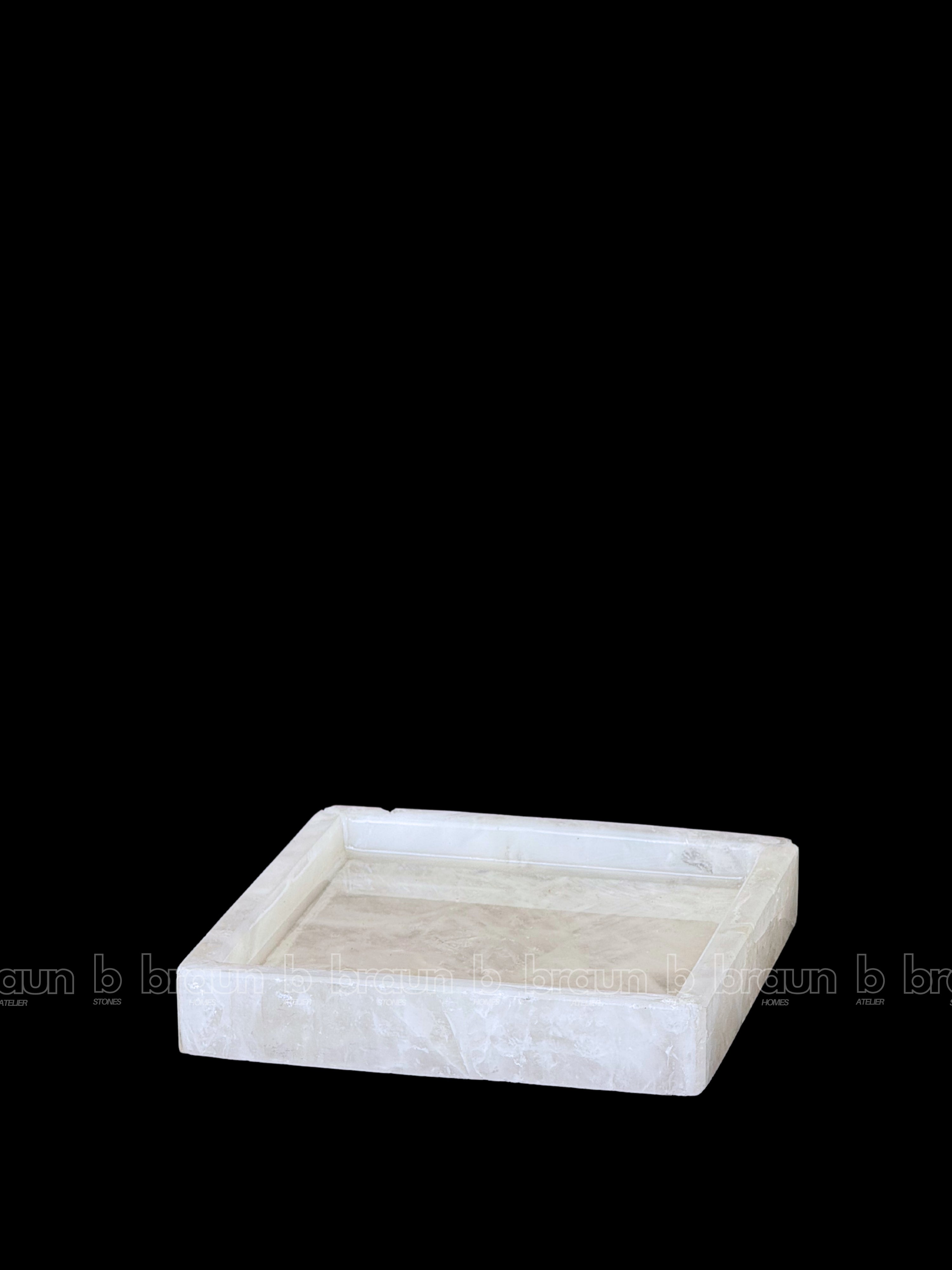 White Quartz Square Tray