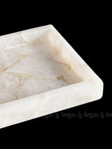 White Quartz Square Tray