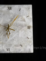 White Quartz Square Wall Clock