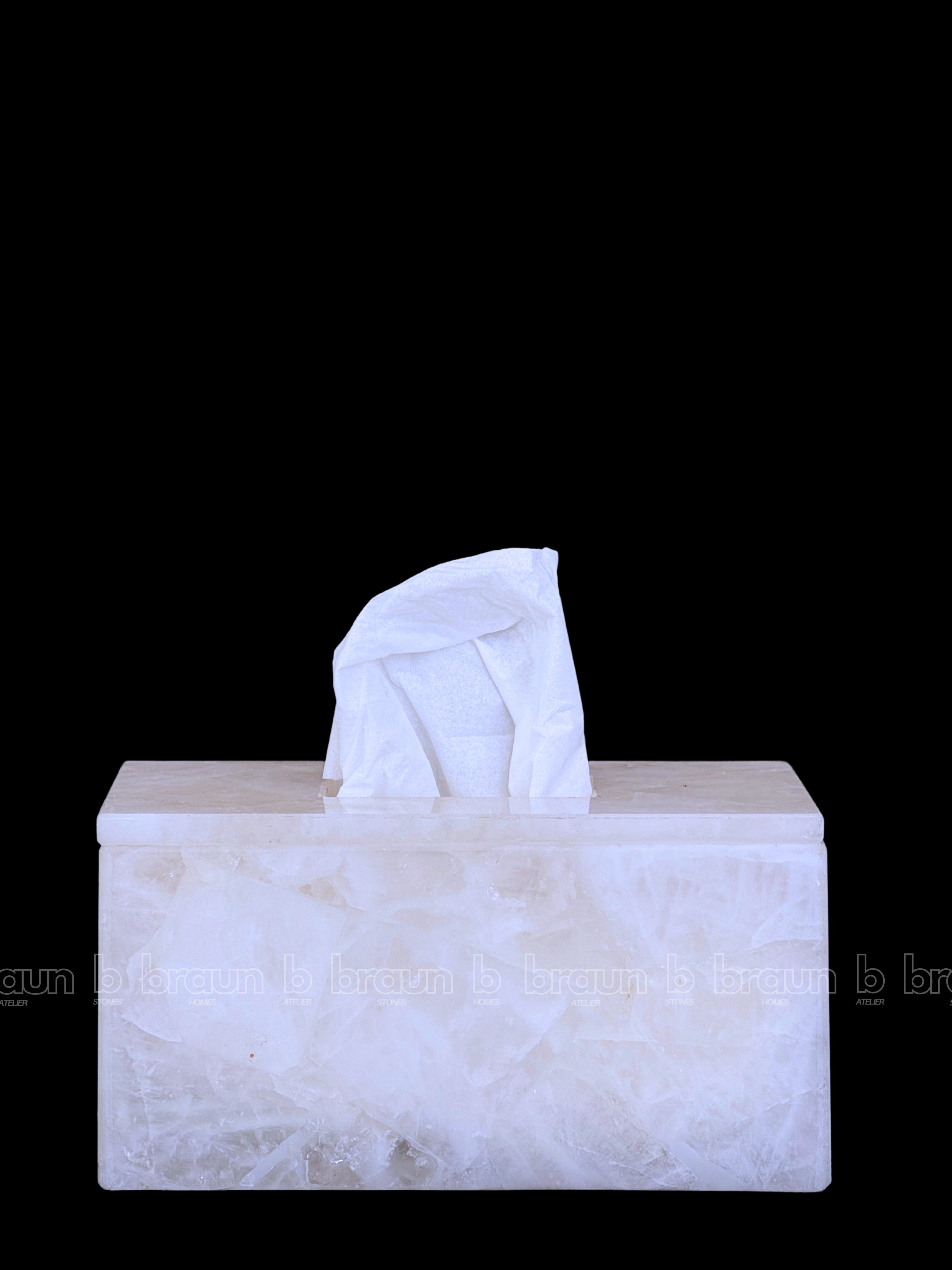 White Quartz Tissue Box thumbnail 2