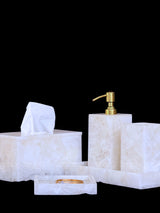 White Quartz Toothbrush holder