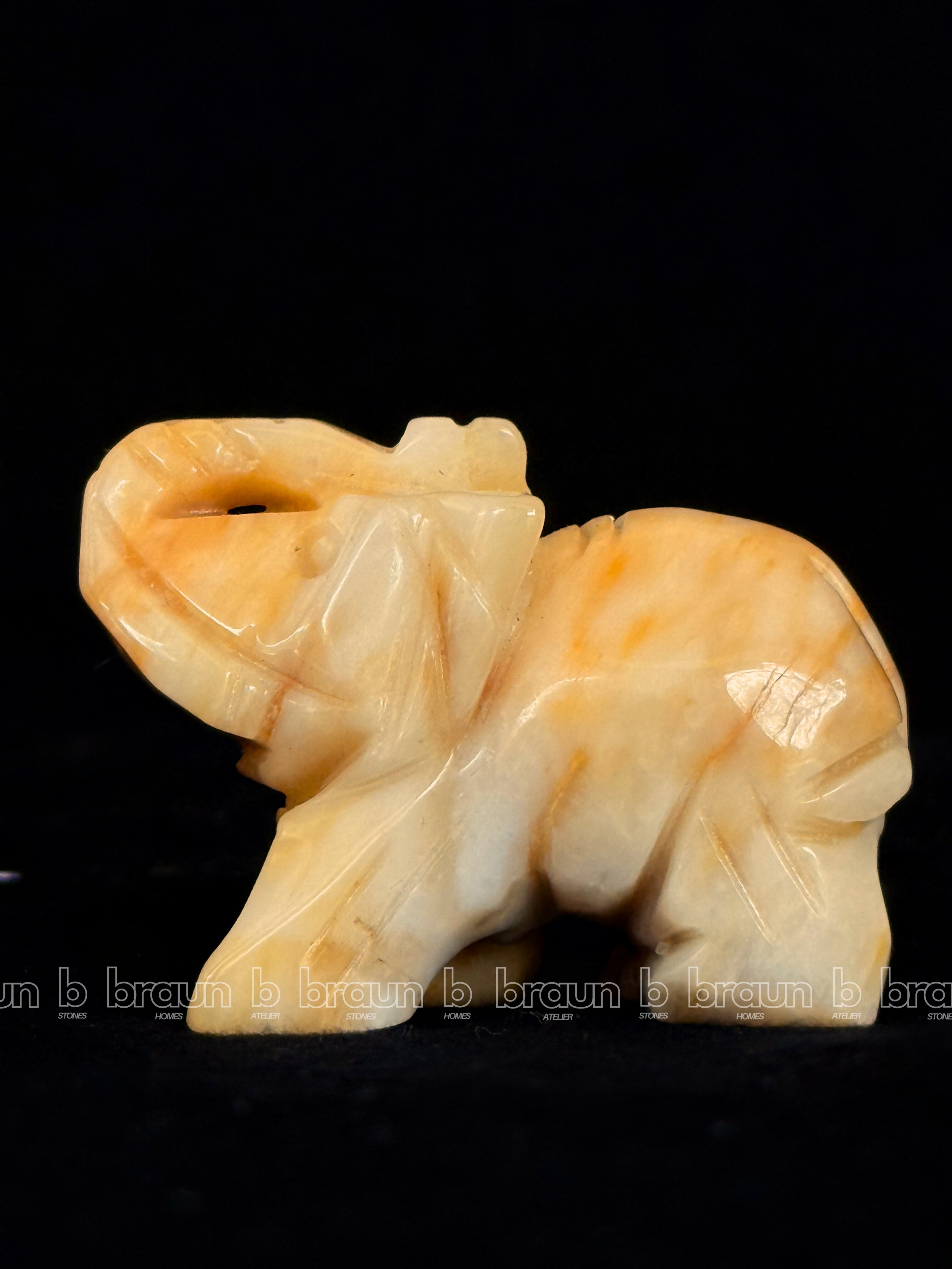 Yellow Aventurine Elephant Xsmall thumbnail 2