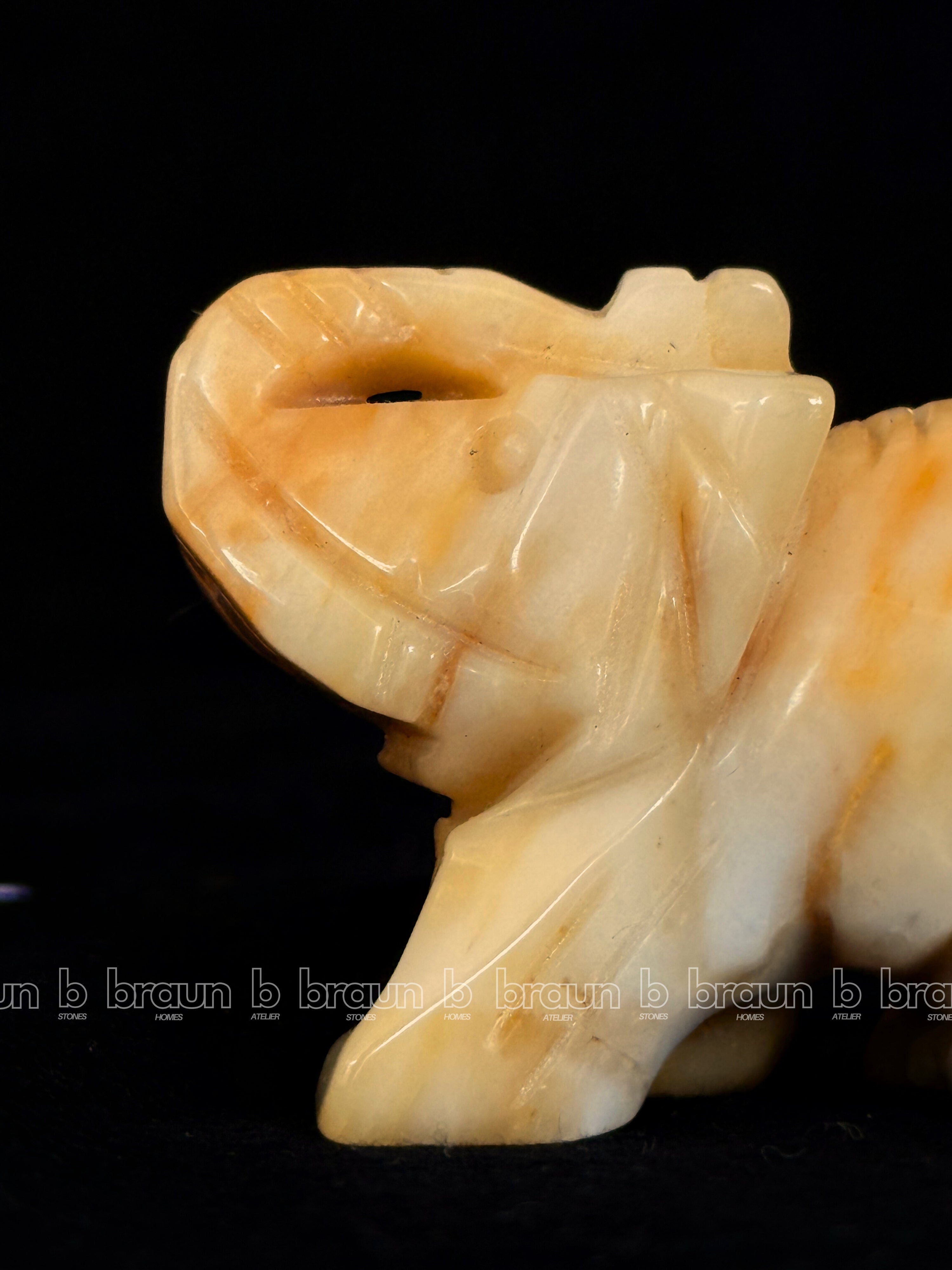Yellow Aventurine Elephant Xsmall thumbnail 3