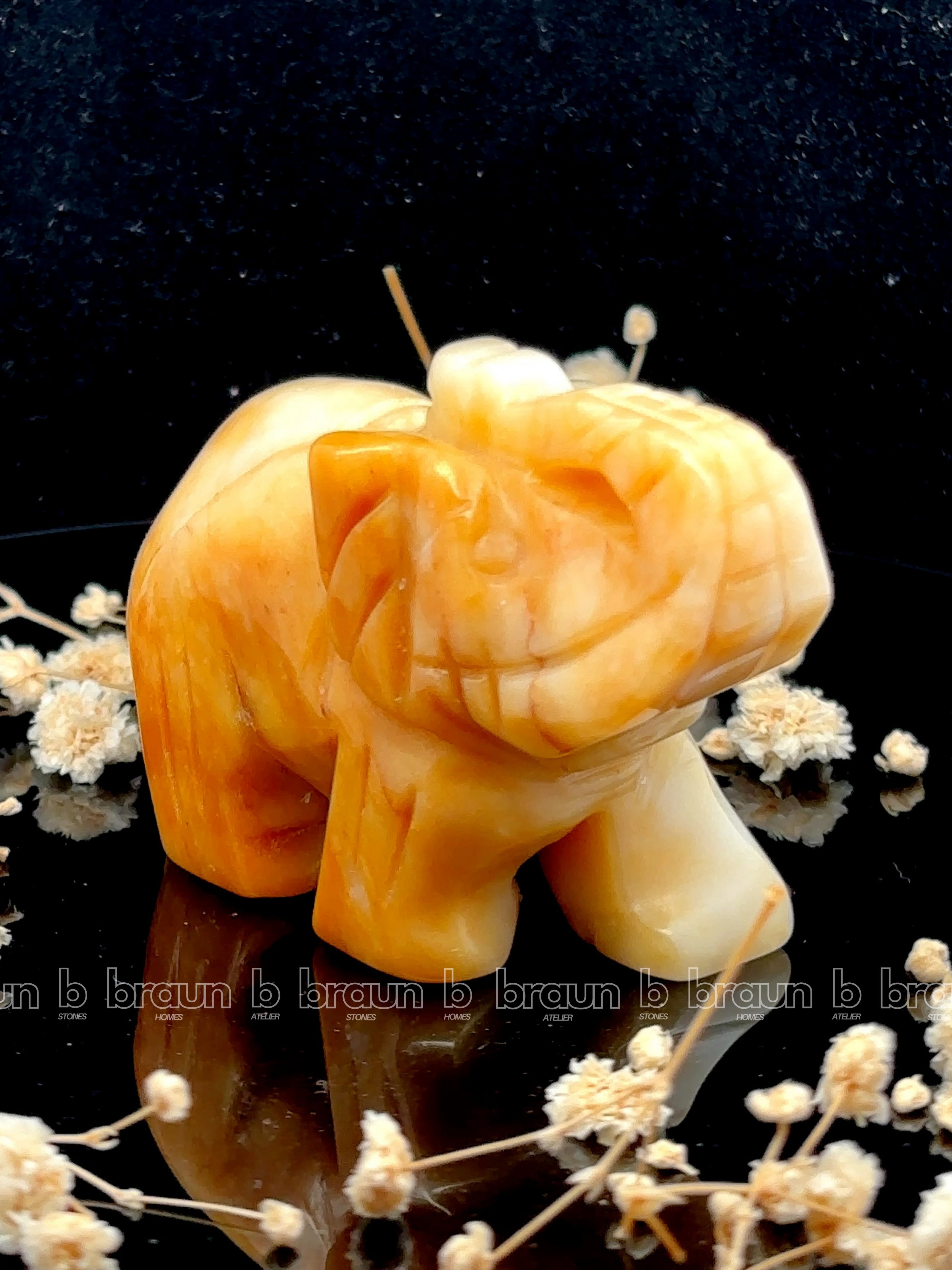 Yellow Aventurine Elephant Medium
