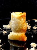 Yellow Aventurine Owl Sculpture 