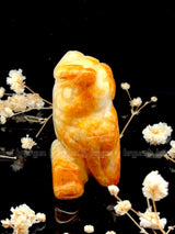 Yellow Aventurine Owl Sculpture 