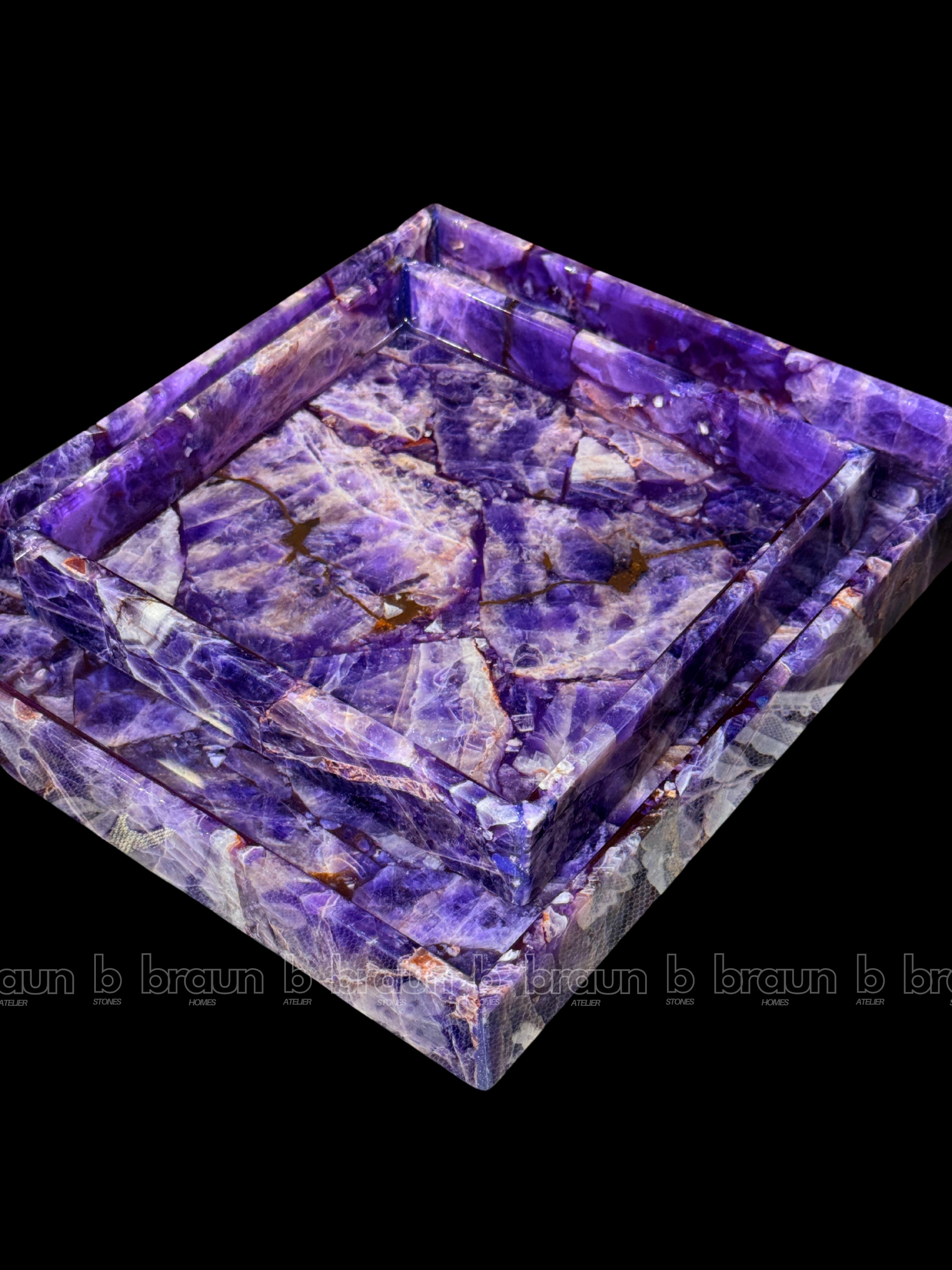Amethyst Rectangle Tray