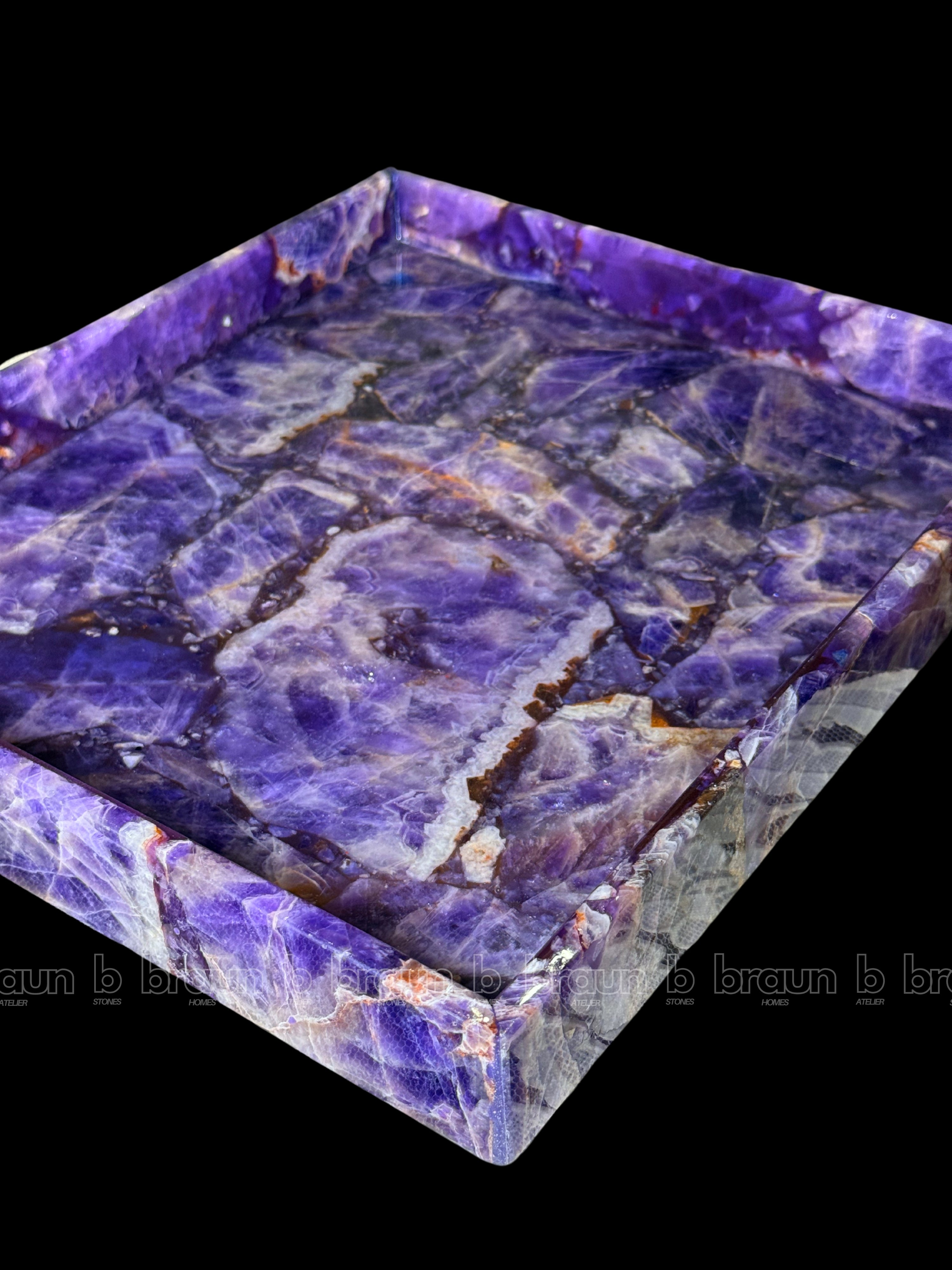 Amethyst Rectangle Tray