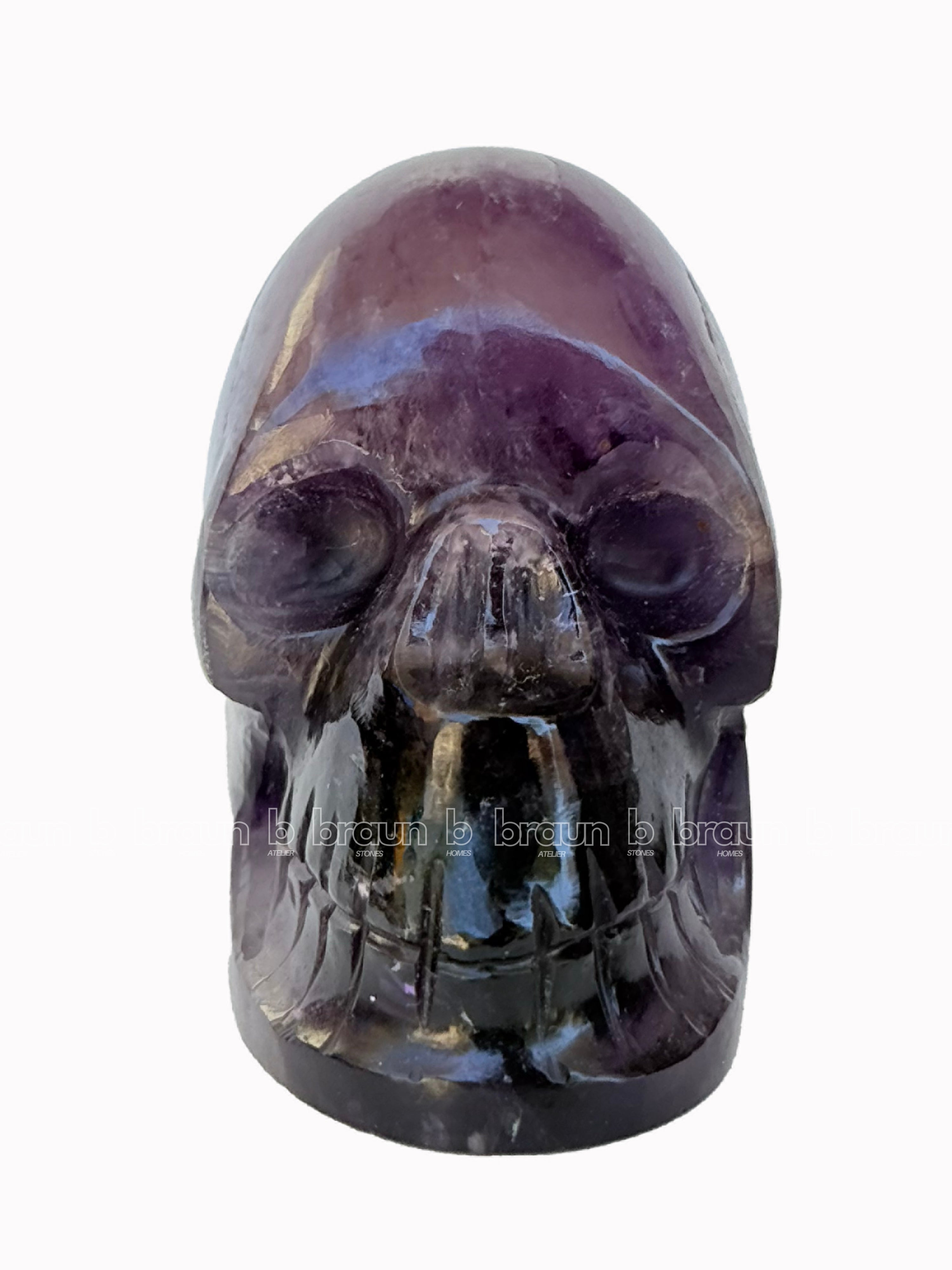 Amethyst Skull Sculpture 