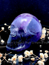 Amethyst Skull Sculpture 
