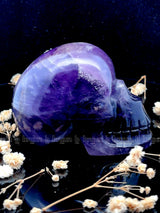 Amethyst Skull Sculpture 