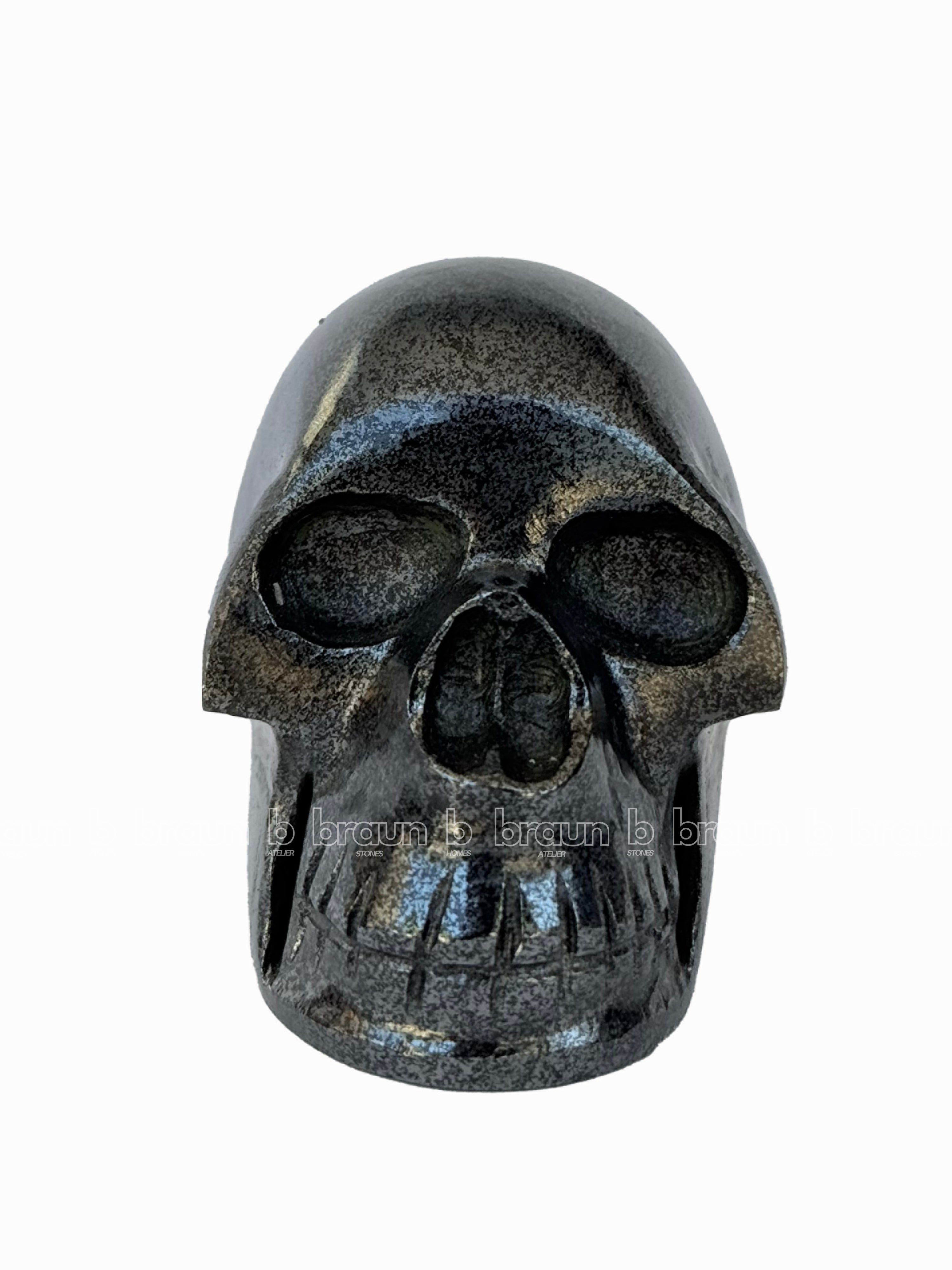 Hematite Skull Sculpture 