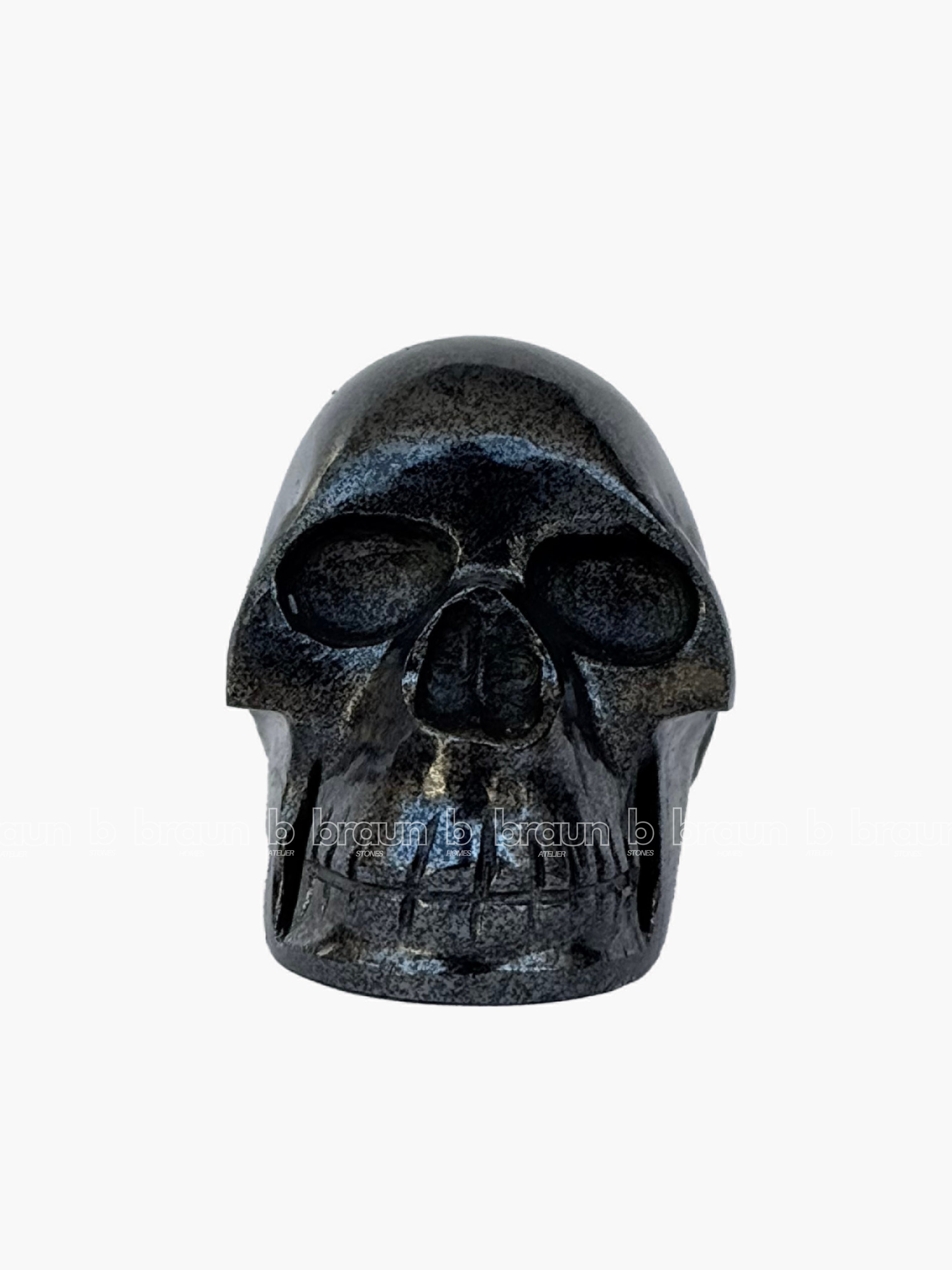 Hematite Skull Sculpture 