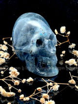 Larvikite Skull Sculpture 
