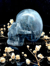 Larvikite Skull Sculpture 