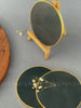 Black Agate Round Coasters